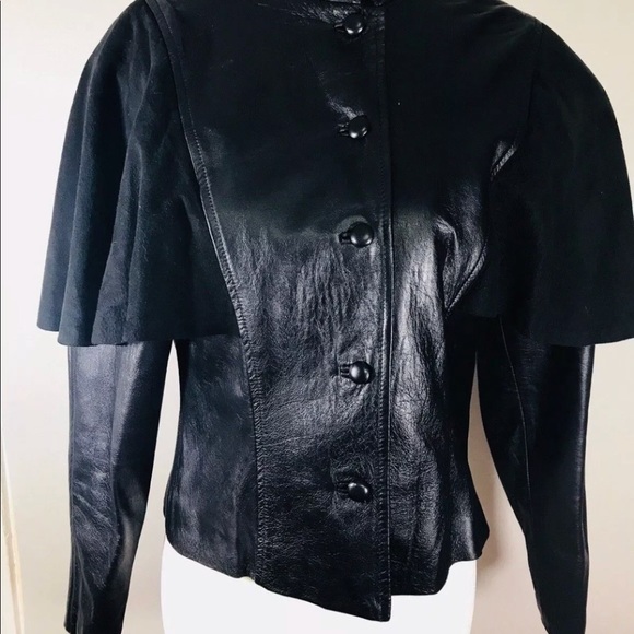 Shuo yu samurai cropped leather suede jacket - Picture 4 of 8